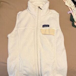 Patagonia Cream Fleece Vest